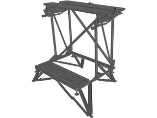 Black and Decker Workbench 3D Model preview