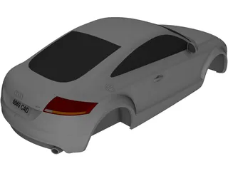 Audi TT Body 3D Model preview