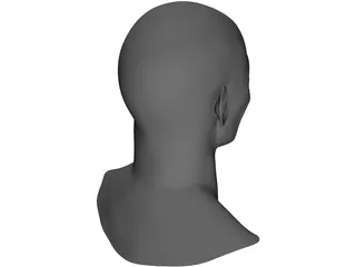 Old Man Face 3D Model preview