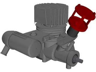 Kyosho GP11 RC Engine 3D Model preview