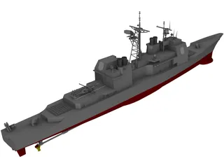 Ticonderoga Class Cruiser 3D Model preview