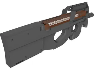 FN P90 3D Model preview