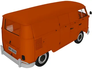 Volkswagen Transporter T1 3D Model preview