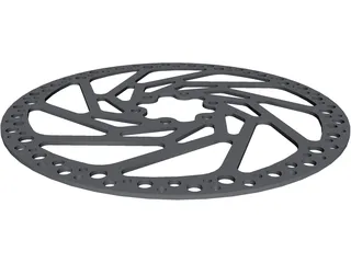 Brake Disc Hope 180mm MTB 3D Model preview