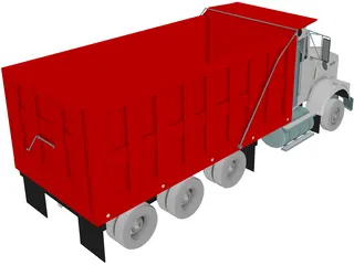 Kenworth T800 Dump Truck 3D Model preview