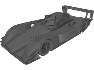 Audi R8 LeMans 3D Model preview