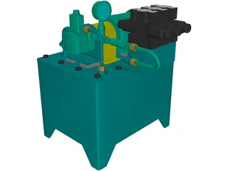Tank Hydraulic 3D Model preview