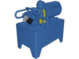 Tank Hydraulic 3D Model preview