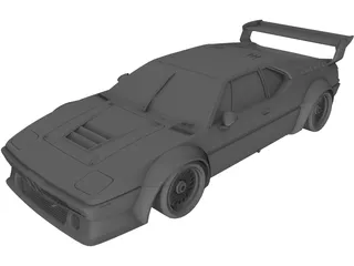 BMW M1 Procar 3D Model preview