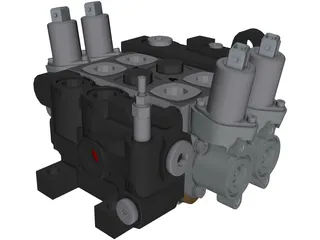 Hydraulic Parker P70-GEN2-2ECS 3D Model preview