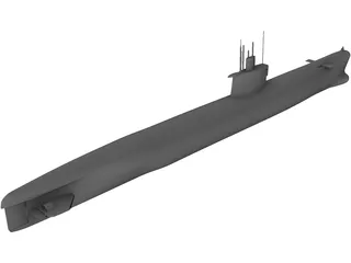 Romeo Submarine 3D Model preview