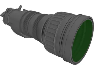 Canon J20ax8B 8-160mm Broadcast Lens 3D Model preview