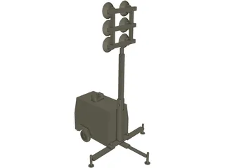 Light Tower 3D Model preview