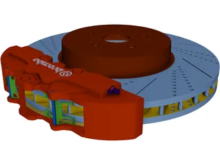 Brembo Brake 3D Model preview