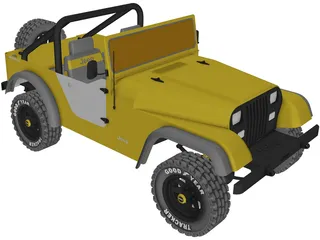 Jeep Wrangler 3D Model preview