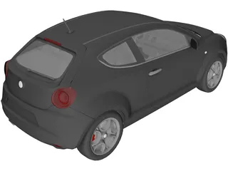 Alfa Romeo Mito 3D Model preview