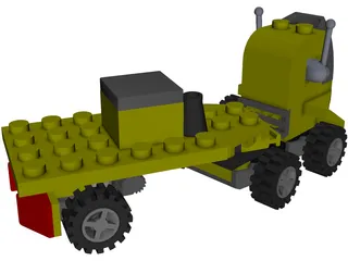 Lego Truck 3D Model preview