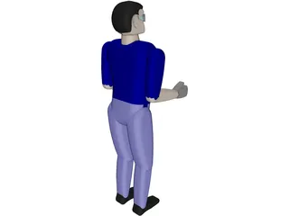 Worker Remy Man 3D Model preview