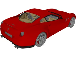 Ferrari 599 GTB Fiorano 3D Model preview