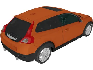 Volvo C30 T5 R-Design (2008) 3D Model preview