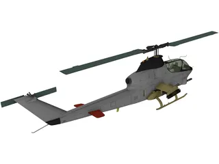 AN-12 Helicopter 3D Model preview