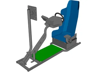 Racing Simulator 3D Model preview