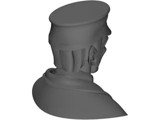 Man in Hat and Suit 3D Model preview