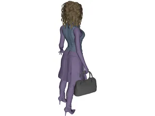 Woman Sara 3D Model preview