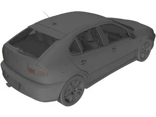 Seat Leon Cupra 3D Model preview