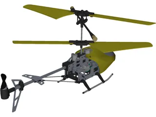 RC Helicopter 3D Model preview
