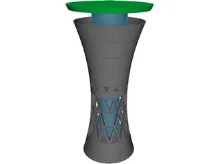 Water Tower Moglingen 3D Model preview