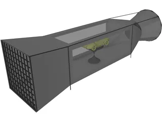 Wind Tunnel 3D Model preview