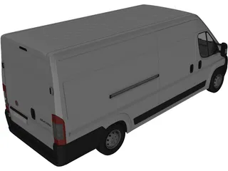 Fiat Ducato Courier 3D Model preview