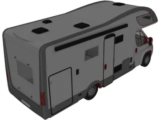Fiat Ducato Camper Riviera 3D Model preview