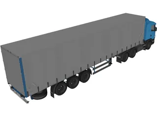 Scania 164l 420 3D Model preview