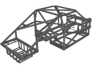 Spaceframe Chassis 3D Model preview