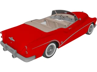 Buick Skylark Convertible (1953) 3D Model preview
