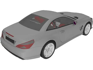 Mercedes-Benz SL350 (2013) 3D Model preview