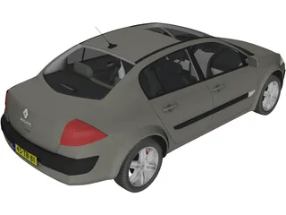 Renault Megane II Sedan 3D Model preview