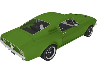 Ford Mustang Bullit (1967) 3D Model preview