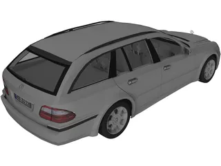 Mercedes-Benz E400 Wagon 3D Model preview