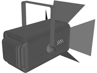 Fresnel 500 Light 3D Model preview