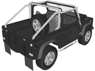 Land Rover Defender SVX 3D Model preview