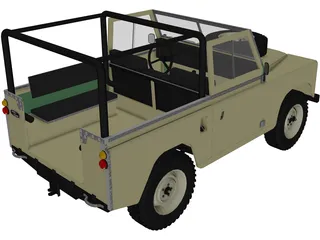 Land Rover Series IIa 88 3D Model preview