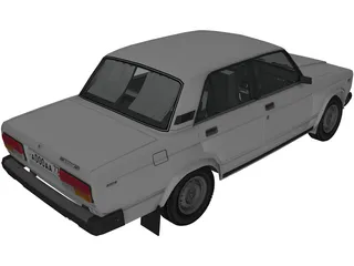 Vaz 2107 3D Model preview