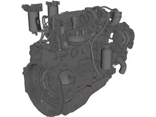 Cummins QSB4.5TAA Engine 3D Model preview