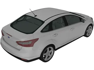 Ford Focus Sedan (2011) 3D Model preview