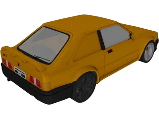 Ford Escort MK4 3D Model preview