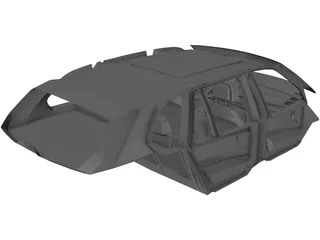 Interior BMW X5 M (2011) 3D Model preview