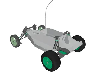Losi RC Car 3D Model preview